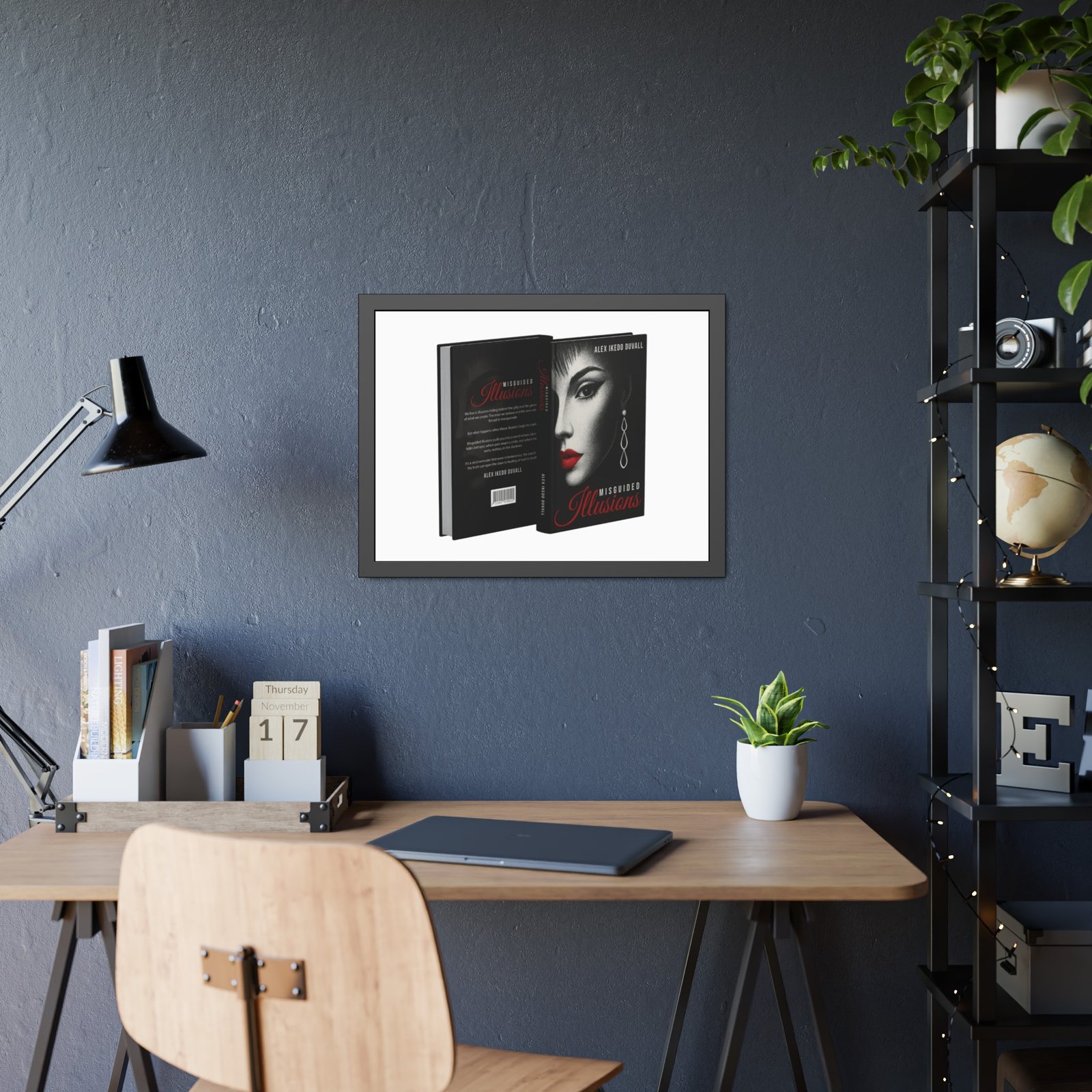 Framed Poster – 'Misguided Illusions' Book Cover Art (Black Frame) - Image 19