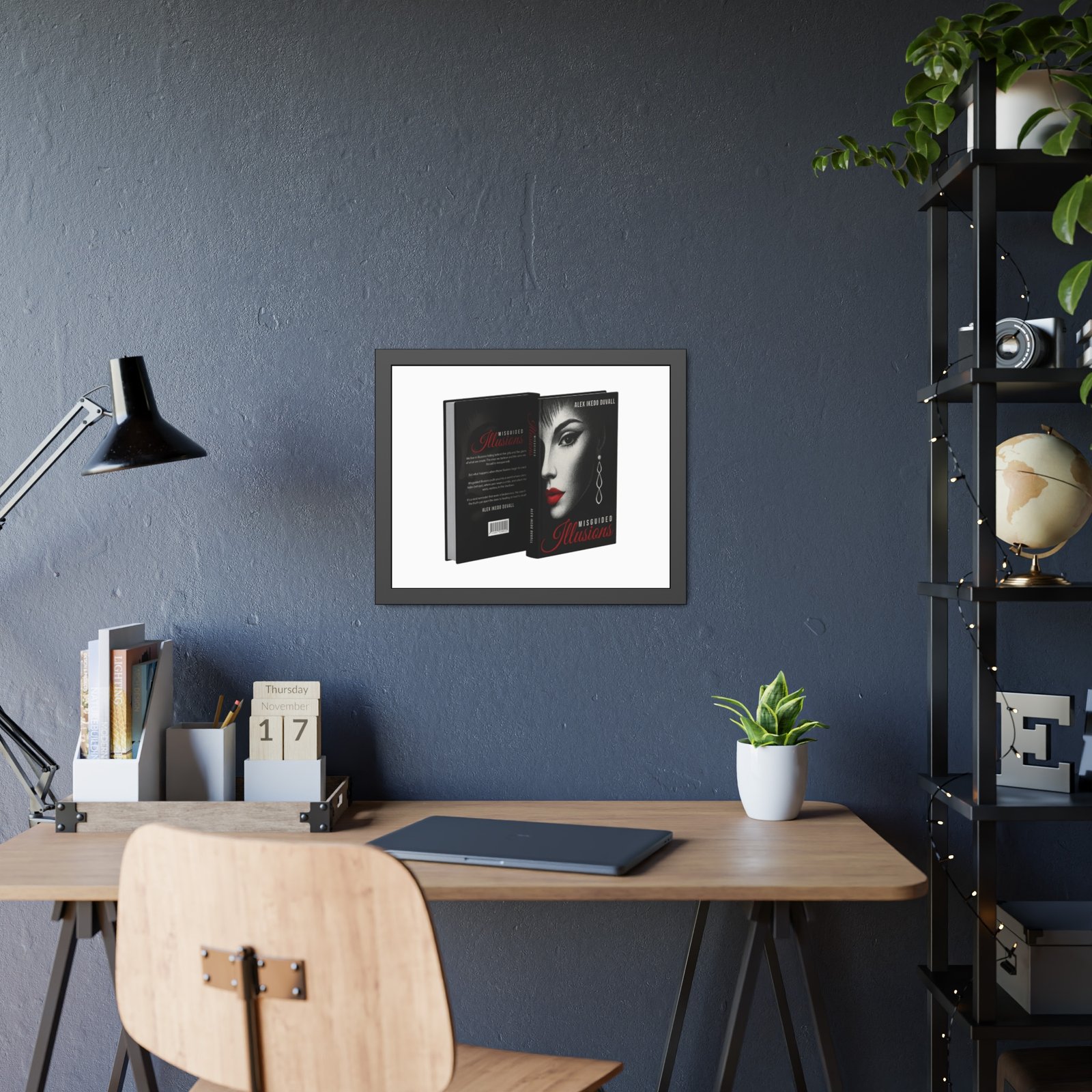 Framed Poster – 'Misguided Illusions' Book Cover Art (Black Frame) - Image 15