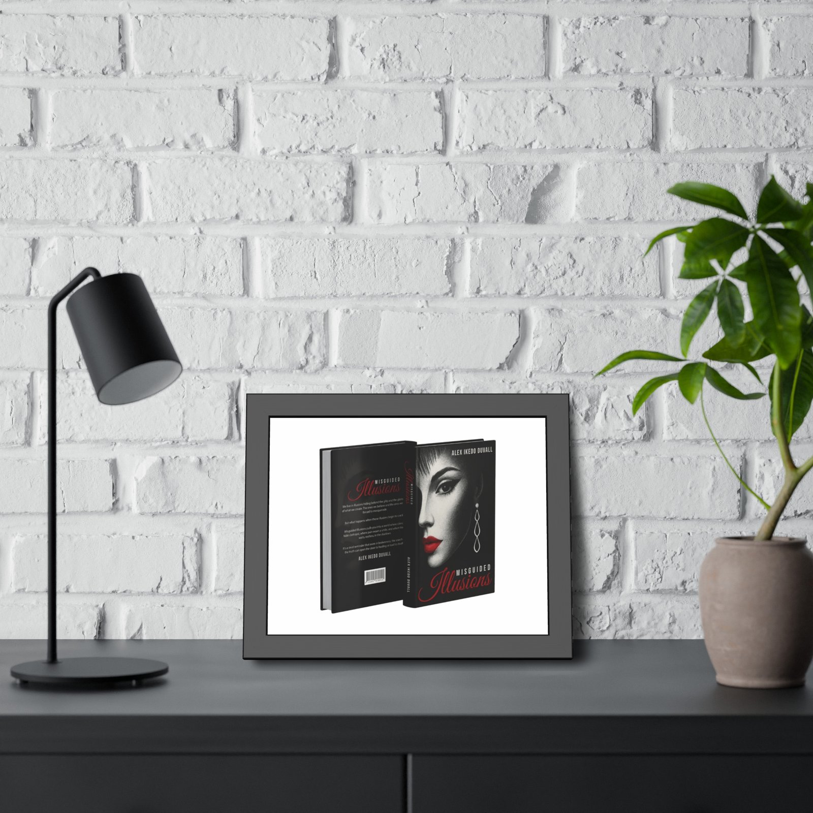 Framed Poster – 'Misguided Illusions' Book Cover Art (Black Frame) - Image 12