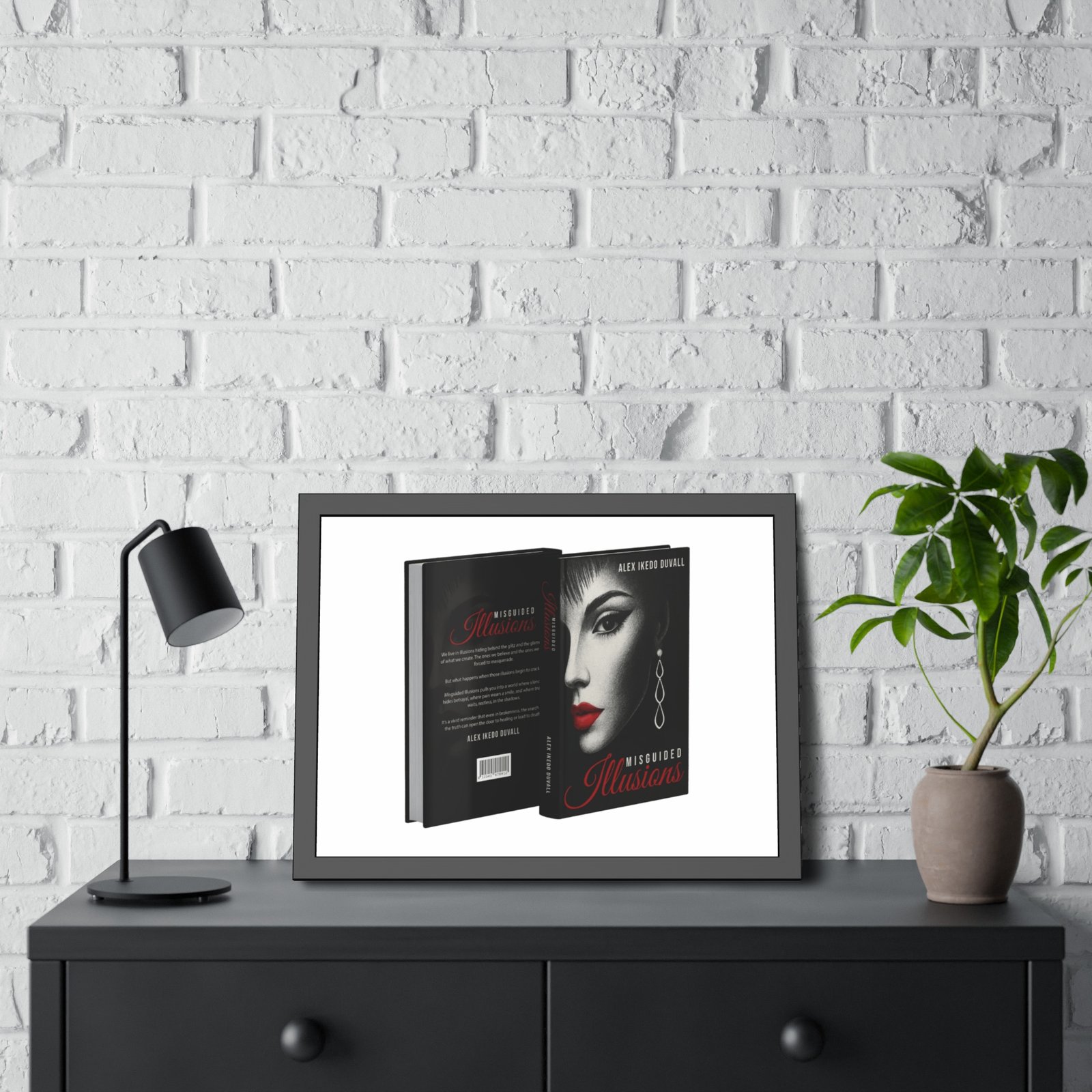 Framed Poster – 'Misguided Illusions' Book Cover Art (Black Frame) - Image 20