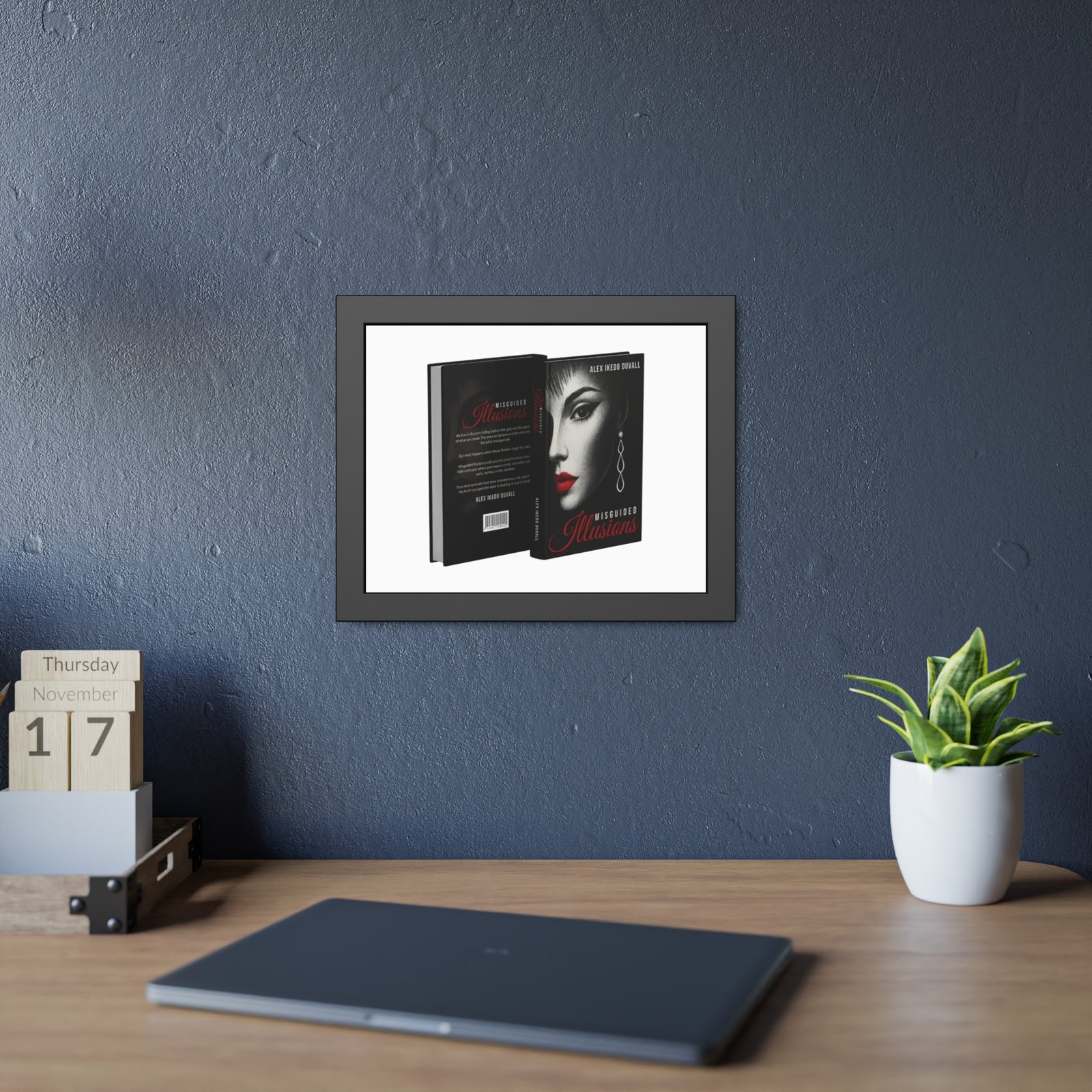 Framed Poster – 'Misguided Illusions' Book Cover Art (Black Frame) - Image 11