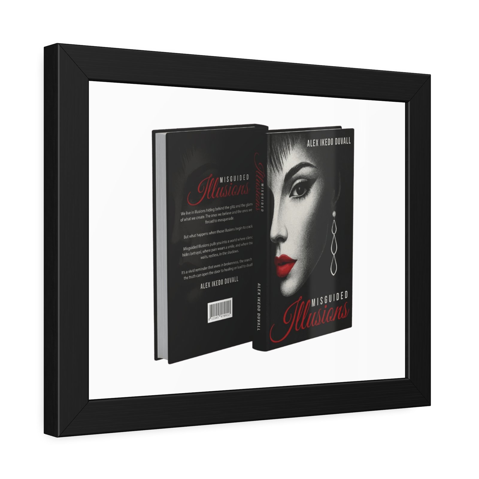 Framed Poster – 'Misguided Illusions' Book Cover Art (Black Frame) - Image 10