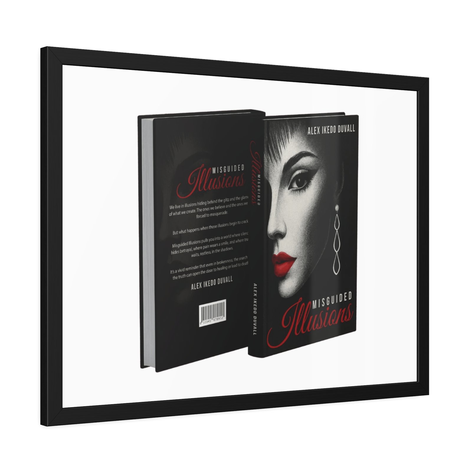 Framed Poster – 'Misguided Illusions' Book Cover Art (Black Frame) - Image 22