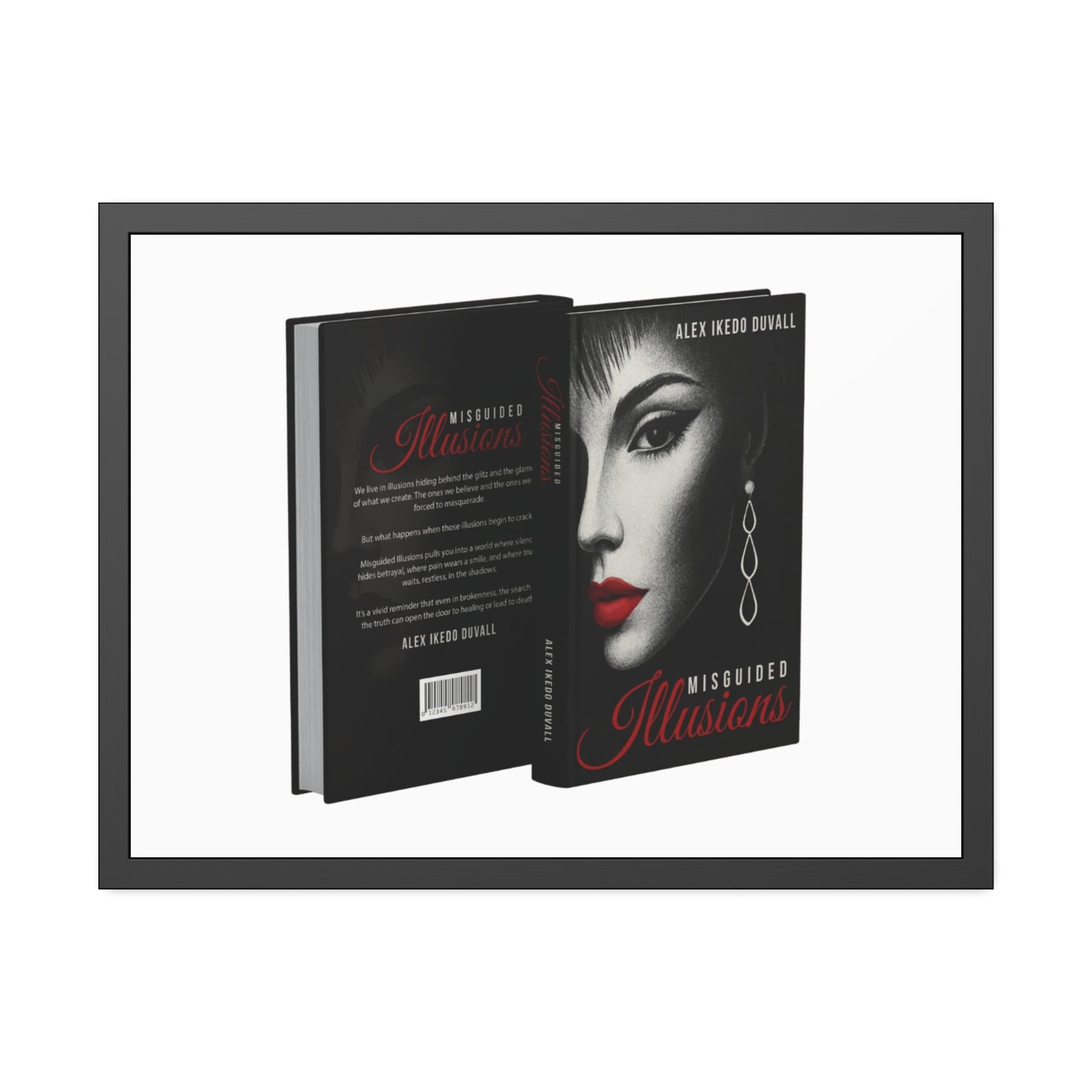 Framed Poster – 'Misguided Illusions' Book Cover Art (Black Frame) - Image 21